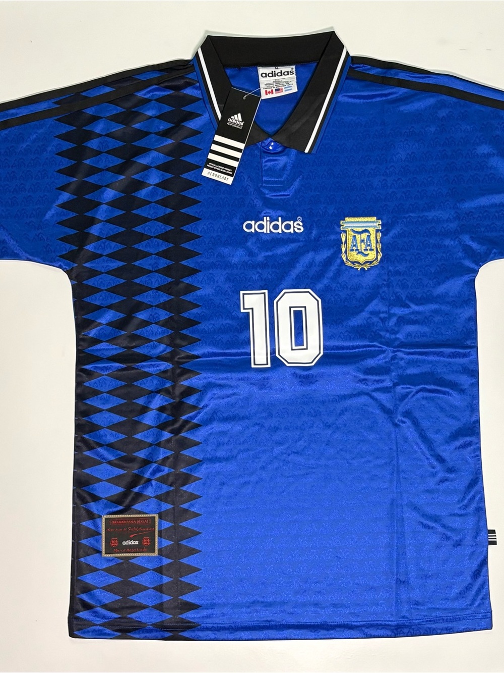 Retro 1994 Argentina World Cup Away Jersey - Maradona 10